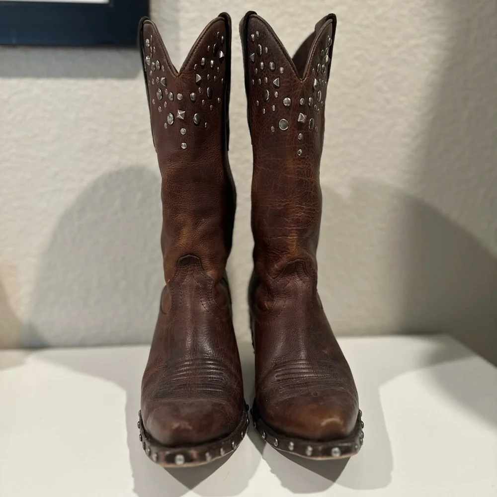 Ariat Studded Cowboy Boots Size 7 - Picture 5 of 5